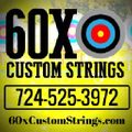 60X Custom Strings Logo