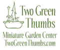 Two Green Thumbs Miniature Garden Center Logo